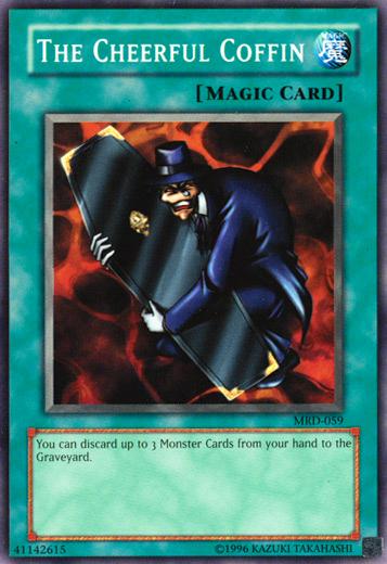 YuGiOh Metal Raiders The Cheerful Coffin MRD-059 Common