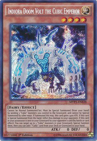 Indiora Doom Volt The Cubic Emperor - MVP1-ENS38 - Secret Rare - 1st Edition