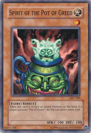 Yu-Gi-Oh! - Spirit of the Pot of Greed (IOC-009) - Invasion of Chaos - Unlimited Edition - Common