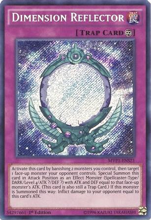 Dimension Reflector - MVP1-ENS21 - Secret Rare - 1st Edition