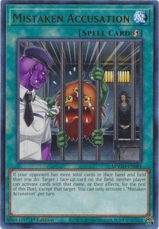 Mistaken Accusation - MAGO-EN081 - Gold Rare - 1st Edition