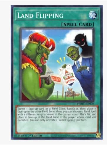 Land Flipping - PHHY-EN070 - Common Yugioh 1st Edition
