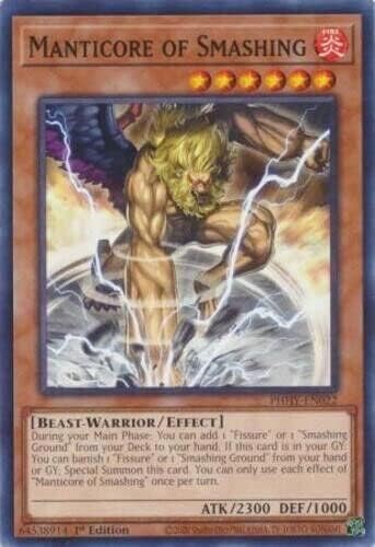 Manticore of Smashing - PHHY-EN022 - Common Yugioh