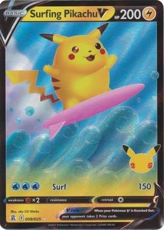 SURFING PIKACHU V 008/025 CELEBRATIONS