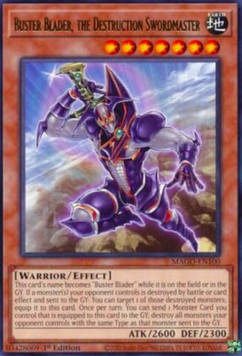 Buster Blader, The Destruction Swordmaster - MAGO-EN100 - Rare 1st