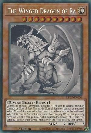 The Winged Dragon of Ra - LED7-EN000 - Ghost Rare - 1st Edition