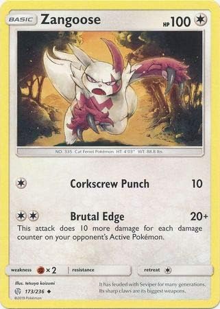 Zangoose - 173/236 - Uncommon - Cosmic Eclipse