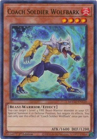 Coach Soldier Wolfbark - MAGO-EN120 - Gold Rare - 1st Edition