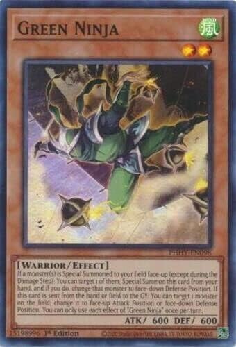 Green Ninja - PHHY-EN098 - Super Rare 1st Edition Yugioh