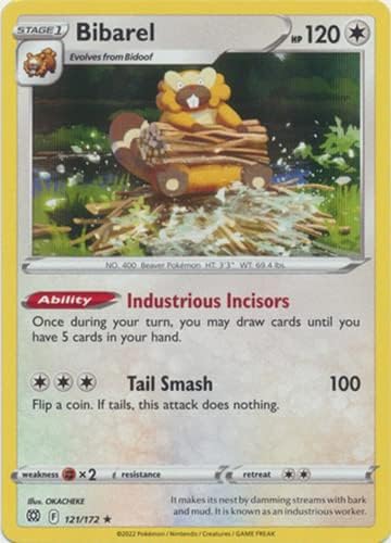 Bibarel - 121/172 - Holo Rare - Sword & Shield: Brilliant Stars