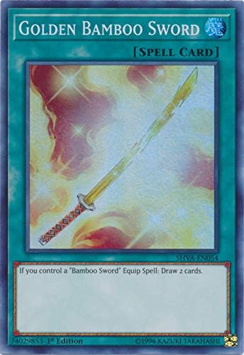 Yu-Gi-Oh! - Golden Bamboo Sword - SHVA-EN054 - Super Rare - 1st Edition - Shadows in Valhalla