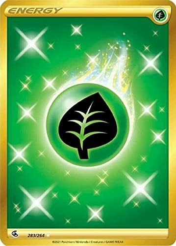 Pokémon Secret Rare Gold Grass Type Energy 283/264 Fusion Strike