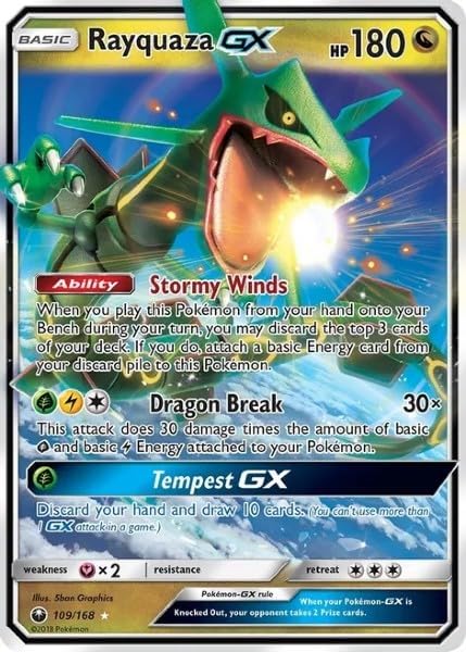 Pokemon - Rayquaza GX 109/168 - SM - Celestial Storm - Ultra Rare