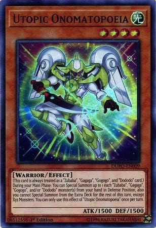 YU-GI-OH! - Utopic Onomatopeia - Ultra Rare - 1st Edition - Duel Power00 Cards