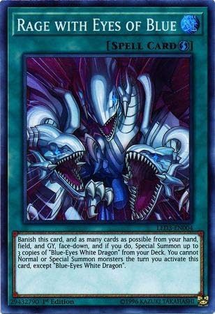 Rage with Eyes of Blue - LED3-EN004 - Super Rare - 1st Edition