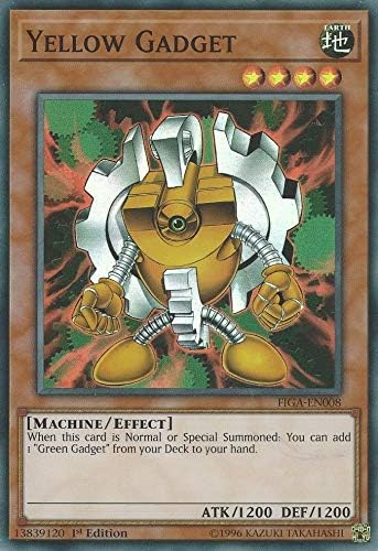 Yu-Gi-Oh! - Yellow Gadget - FIGA-EN008 - Super Rare - 1st Edition - Fists of The Gadgets