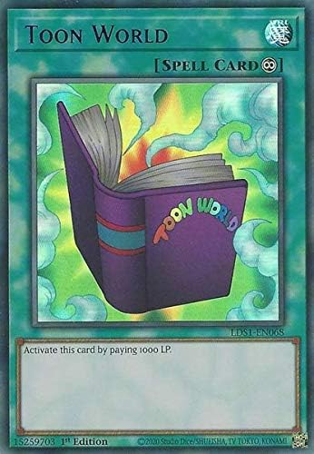 Toon World (Alternate Art) (Purple) - LDS1-EN068 - Ultra Rare - 1st Edition