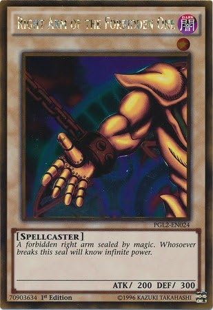 Yu-Gi-Oh! - Right Arm of The Forbidden One (PGL2-EN024) - Premium Gold: Return of The Bling - 1st Edition - Gold Rare by Yu-Gi-Oh!