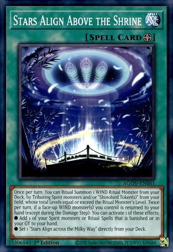 Stars Align Above The Shrine - AGOV-EN061 - Common - 1st Edition