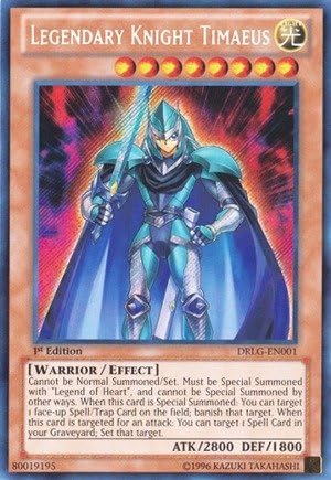 Yu-Gi-Oh! - Legendary Knight Timaeus (DRLG-EN001) - Dragons of Legend - Unlimited Edition - Secret Rare