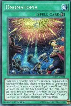 Yu-Gi-Oh! - Onomatopia (WSUP-EN024) - World Superstars - 1st Edition - Prismatic Secret Rare by Yu-Gi-Oh!