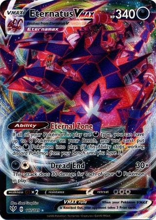 Pokemon Eternatus VMAX - 117/189 - Ultra Rare Collectible Card