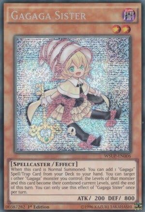 Yu-Gi-Oh! - Gagaga Sister (WSUP-EN006) - World Superstars - 1st Edition - Prismatic Secret Rare by Yu-Gi-Oh!
