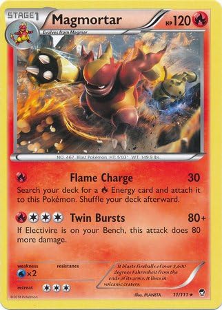 Pokemon - Magmortar (11/111) - XY Furious Fists - Reverse Holo