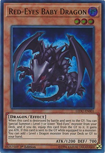 Red-Eyes Baby Dragon - LEDU-EN001 - Ultra Rare - 1st Edition - Legendary Duelists (1st Edition)