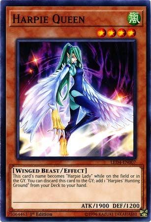 Yu-Gi-Oh! - Harpie Queen - LED4-EN007 - Legendary Duelists: Sisters of The Rose - 1st Edition - Common
