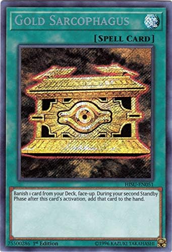 Yu-Gi-Oh! Singles - Gold Sarcophagus - HISU-EN051 - Secret Rare - 1st Edition - Hidden Summoners