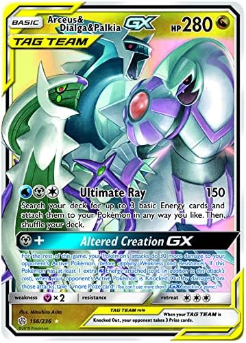 Arceus & Dialga & Palkia Tag Team GX - 156/236 - Ultra Rare
