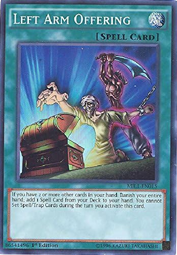 Yu-Gi-Oh! - Left Arm Offering (MIL1-EN015) - Millennium Pack 1 - 1st Edition - Super Rare by Yu-Gi-Oh!