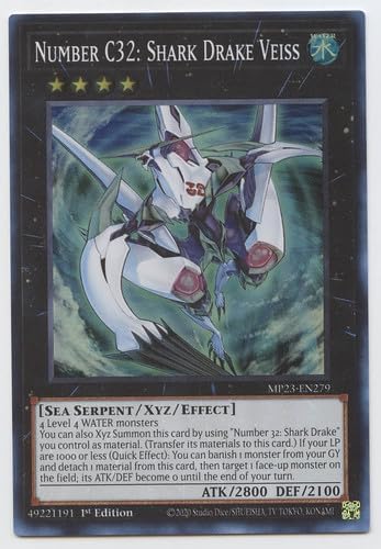 Number C32: Shark Drake Veiss - MP23-EN279 - Super Rare - 1st Edition