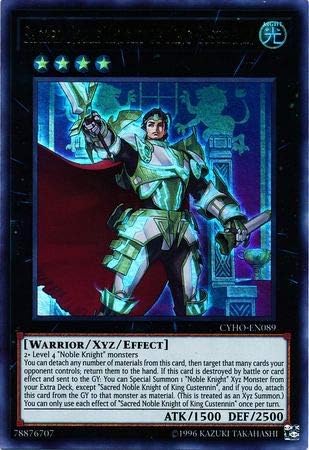 Yu-Gi-Oh! - Sacred Noble Knight of King Custennin - CYHO-EN089 - Ultra Rare - Unlimited Edition - Cybernetic Horizon