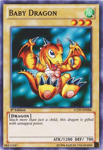 Yu-Gi-Oh! - Baby Dragon (LCJW-EN006) - Legendary Collection 4: Joey's World - 1st Edition - Super Rare