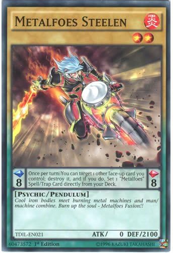 YuGiOh : TDIL-EN021 1st Ed Metalfoes Steelen Common Card - ( Yu-Gi-Oh! Single Card )