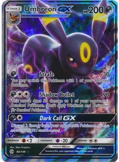 Umbreon-GX - 80/149 - Ultra Rare - Pokemon Sun & Moon