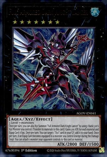 Full Armored Dark Knight Lancer - AGOV-EN041 - Ultra Rare - 1st Edition