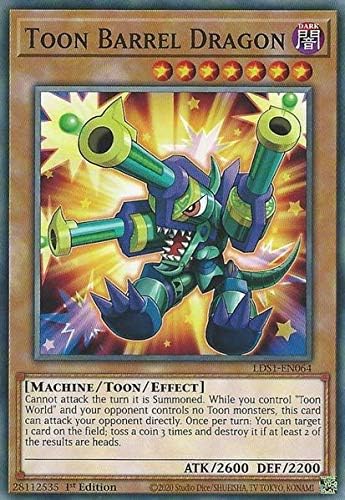Piuess Toon Barrel Dragon - LDS1-EN064 - Common - 1st Edition (1 Card)