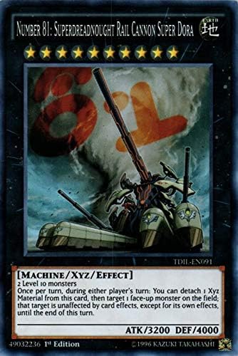 Yu-Gi-Oh! - Number 81: Superdreadnought Rail Cannon Super Dora (TDIL-EN091) - The Dark Illusion - 1st Edition Super Rare