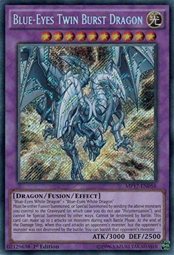 Blue-Eyes Twin Burst Dragon MP17-EN056 Secret 1st Edition