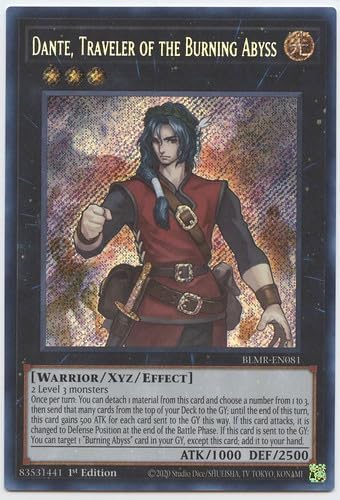 Dante, Traveler of The Burning Abyss - BLMR-EN081 - Secret Rare - 1st Edition