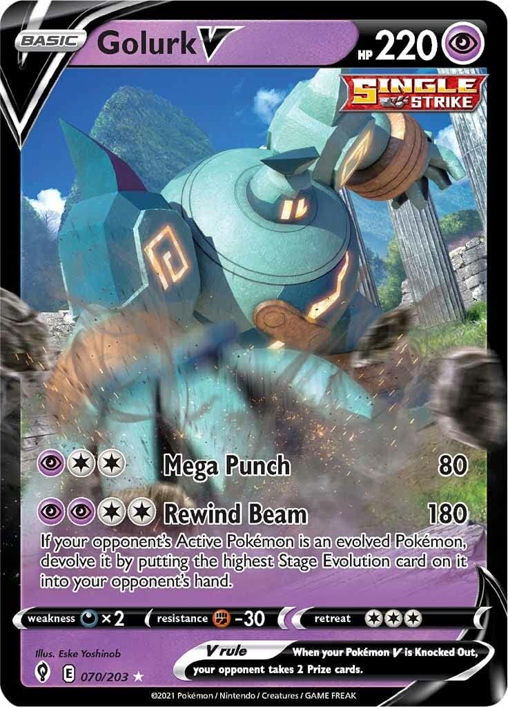 Golurk V - 070/203 - Ultra Rare - Sword & Shield - Evolving Skies