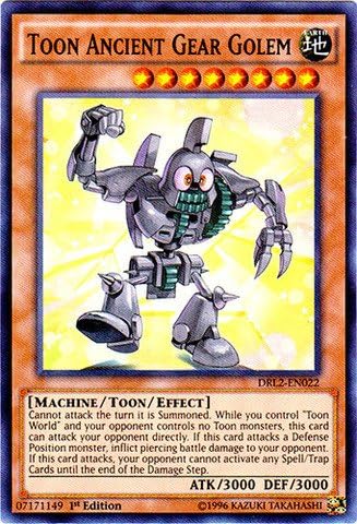 Yu-Gi-Oh! - Toon Ancient Gear Golem (DRL2-EN022) - Dragons of Legend 2 - 1st Edition - Super Rare