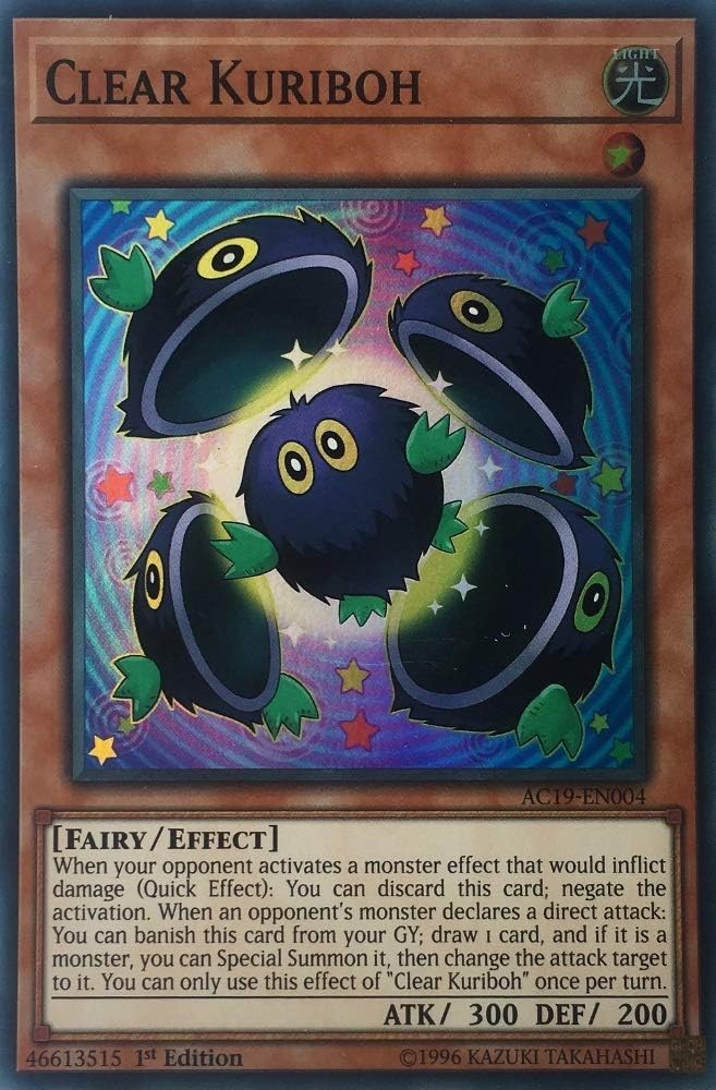 Yu-Gi-Oh! - Clear Kuriboh - AC19-EN004 - Super Rare - 1st Edition - Advent Calendar 2019