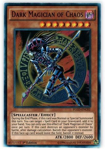 Yu-Gi-Oh! - Dark Magician of Chaos (YGLD-ENC02) - Yugi's Legendary Decks - 1st Edition - Ultra Rare by Yu-Gi-Oh!