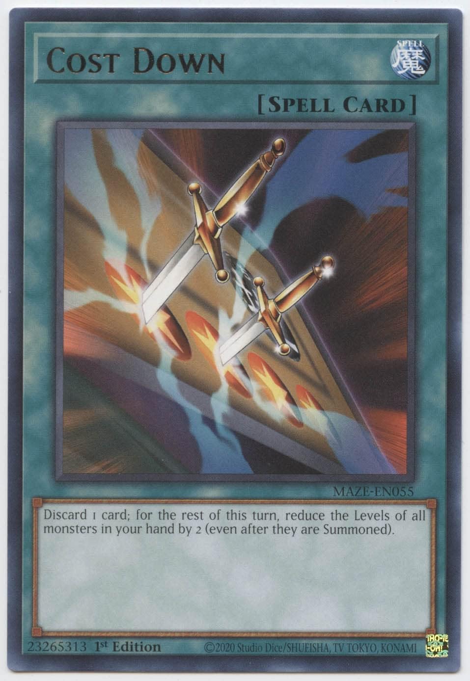 Cost Down - MAZE-EN055 - Rare - 1st Edition
