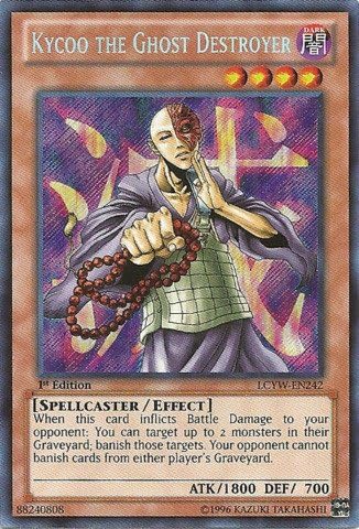Yu-Gi-Oh! - Kycoo the Ghost Destroyer (LCYW-EN242) - Legendary Collection 3: Yugi's World - Unlimited Edition - Secret Rare
