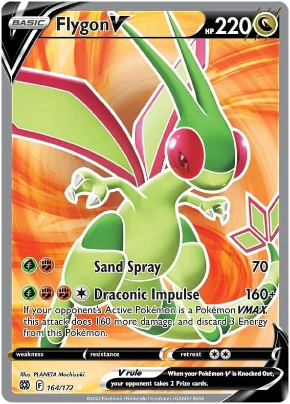 Flygon V - 164/172 - Full Art Ultra Rare - Sword & Shield: Brilliant Stars